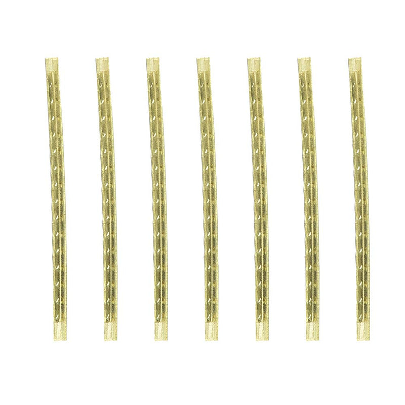 Brass High Strength Fingerboard Fret Wire, 24pcs/Set Electric Guitar Fret Wire, for Guitar Enthusiasts Professionals Electric Bass Electric Guitar