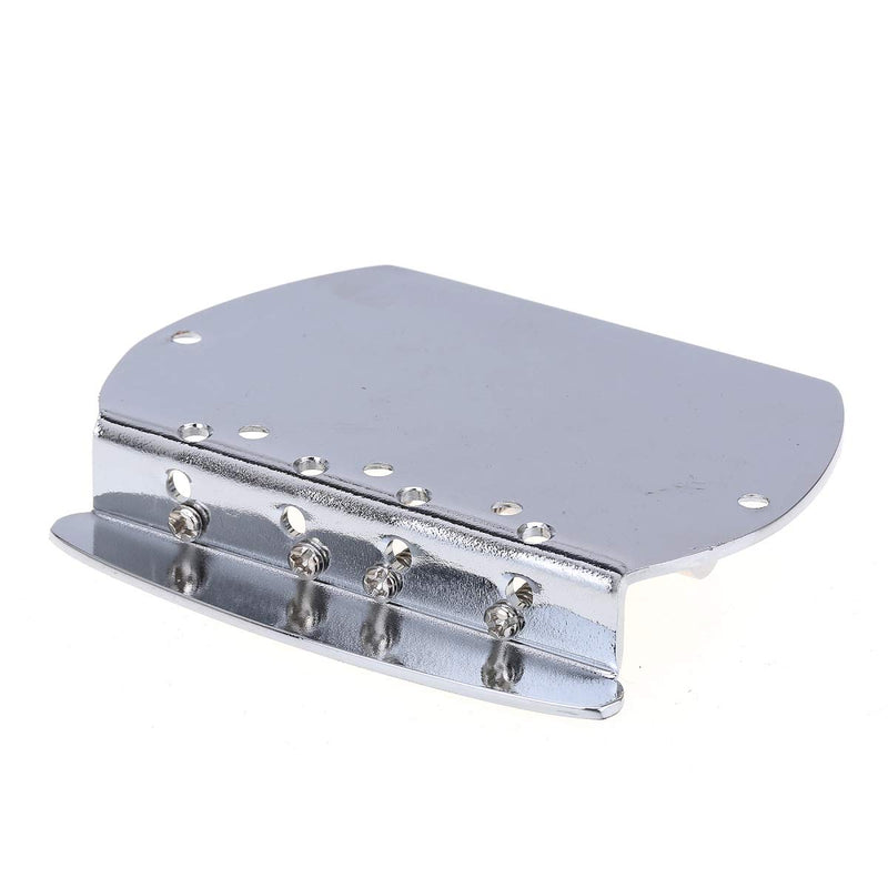 Musiclily Pro 57mm 4-String Bass Bridge for Music Man Style Bass, Chrome