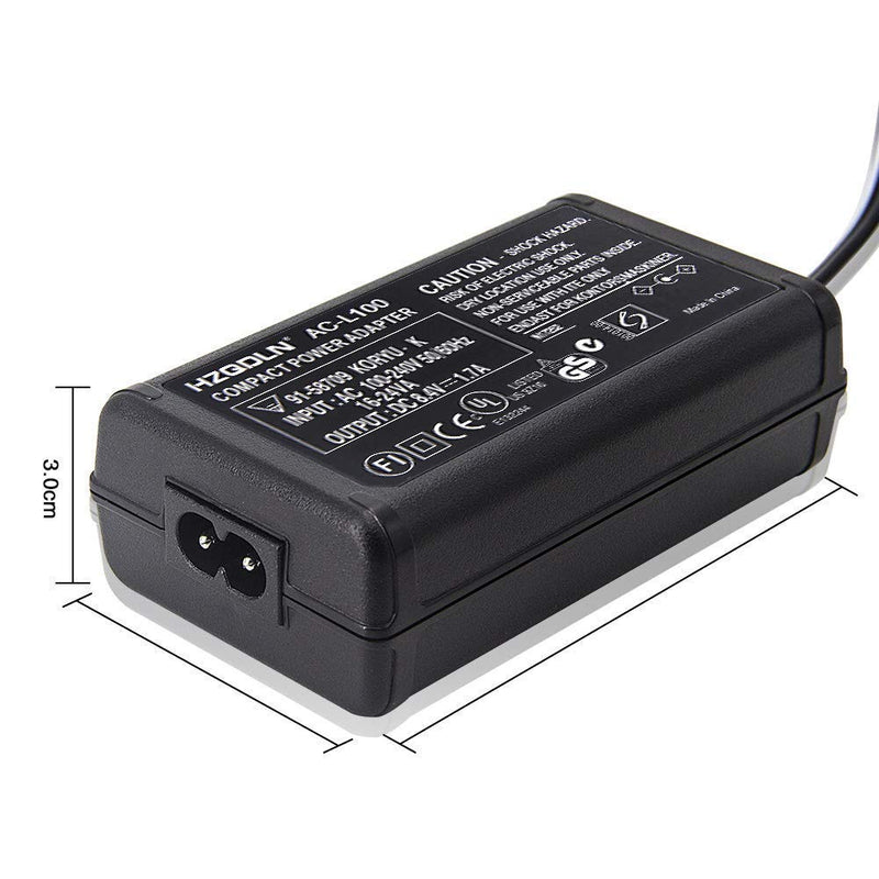 AC-L100A AC Adapter Charger Compatible Sony CCD-TRV16, CCD-TRV25, CCD-TRV36, CCD-TRV37, CCD-TRV68, CCD-TRV128, CCD-TRV138, MVC-FD, DSC-S30, DSC-F707, DSC-F717, DSC-F828