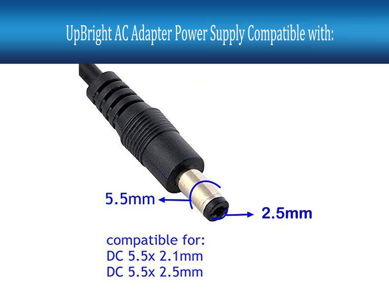 UpBright 9V AC/DC Adapter Compatible with RadioShack MD-981 MD-992 MD-1210 MD-1121 MD-1200 MD-1600 Archer Cat No 273-1455 42-4045 42-4043 42-4012 42-4058 273-1656 MIDI Keyboard Piano Power Supply