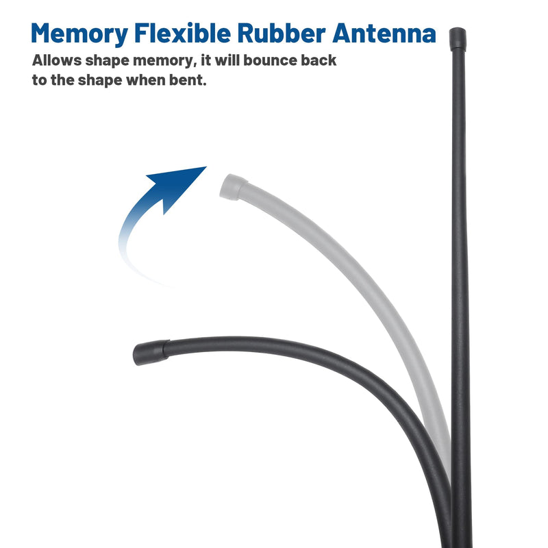 [AUSTRALIA] - Anina 13 Inch Rubber Antenna Mast for 2000-2022 Toyota Tacoma Tundra 4 Runner Highlander FJ Cruiser Radio Signal Reception Flexible Car Wash Proof 