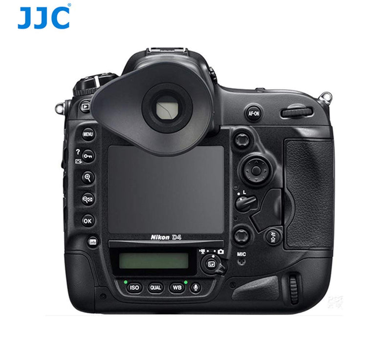 JJC EN-DK19 Large Eye cup for Nikon D500 D800 D800E D810 D850 D3 D4 D4S D5 Df, Ergonomic Design Oval Soft TPU Rubber Eye Piece, D850 eyecup, D800 EyeCup, D810 EyeCup, D5 EyeCup, as Nikon DK 19 Eyecup