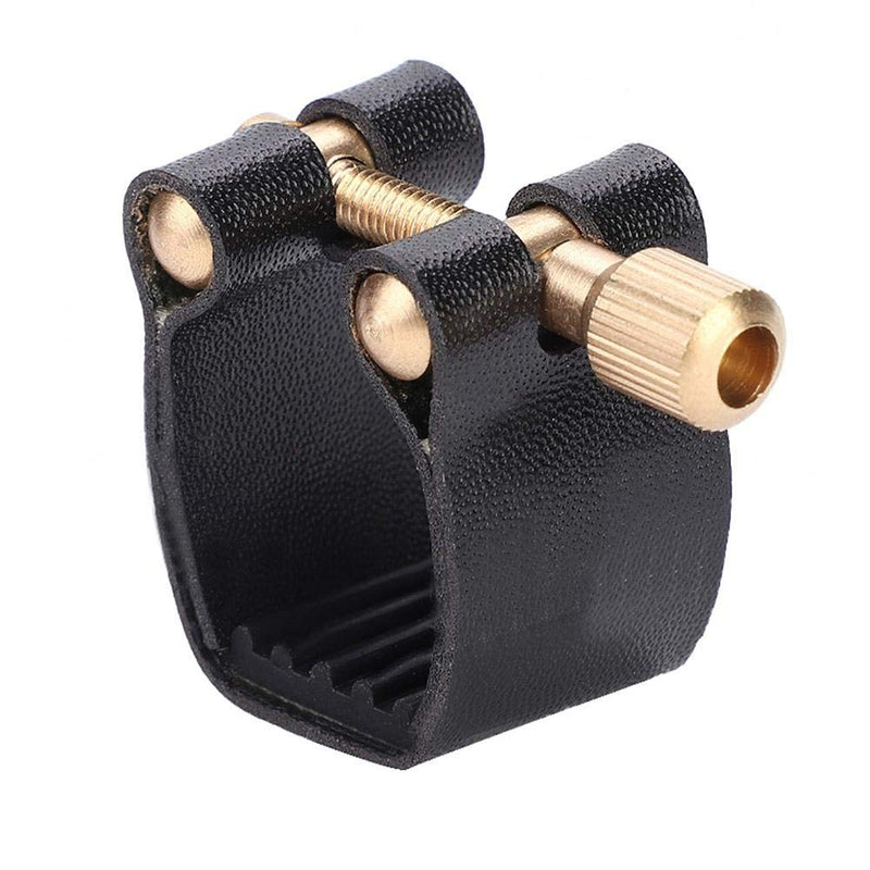 Vbest life Sax Mouthpiece Ligature, PU Ligature Fastener with Plastic Cap for Tenor Durable Saxophone Bakelite Mouthpiece Ligature