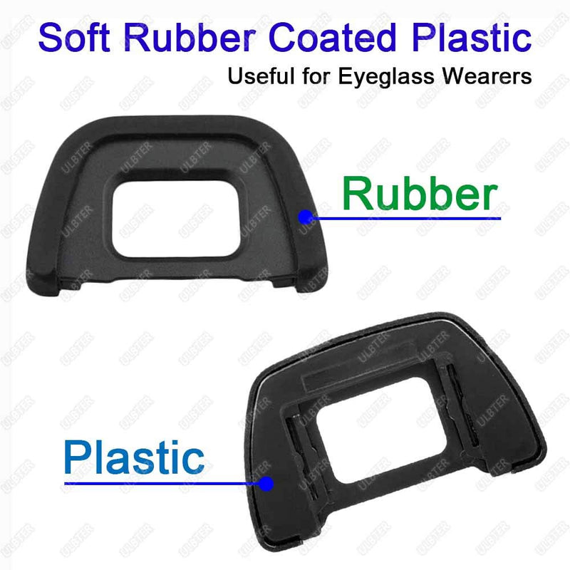 [AUSTRALIA] - ULBTER Eyepiece Eyecup Eye Cup DK-23 for Nikon D7100 D7200 D7000 D750 D610 D600 D300 D300S Camera Viewfinder Eyepiece Cover & Hot Shoe Cover -(2+2 Pack) 