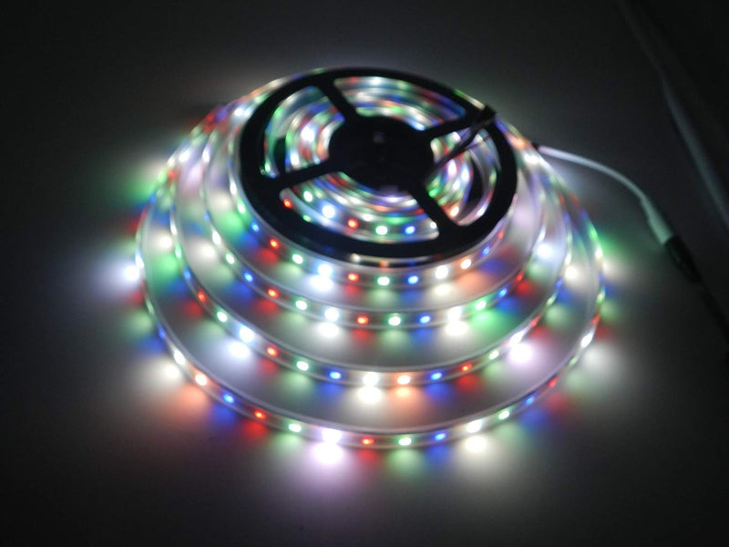 [AUSTRALIA] - Visdoll 16.4Ft (5M) SK6812 IC (Upgraded of WS2812B) 300 Pixels 5050 RGB+White Individually Addressable LED Strip Light Waterproof 60Leds/M DC 5V RGBW Ribbon Light (White PCB) Sk6812 Rgbw 300leds Waterproof White 