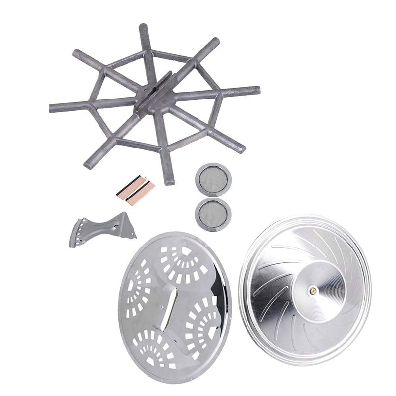 Yibuy Resonator Guitar Kit Bridge Soundhole Cover Resonator Tailpiece Spider bridge Cover Resonator Cone Set of 8