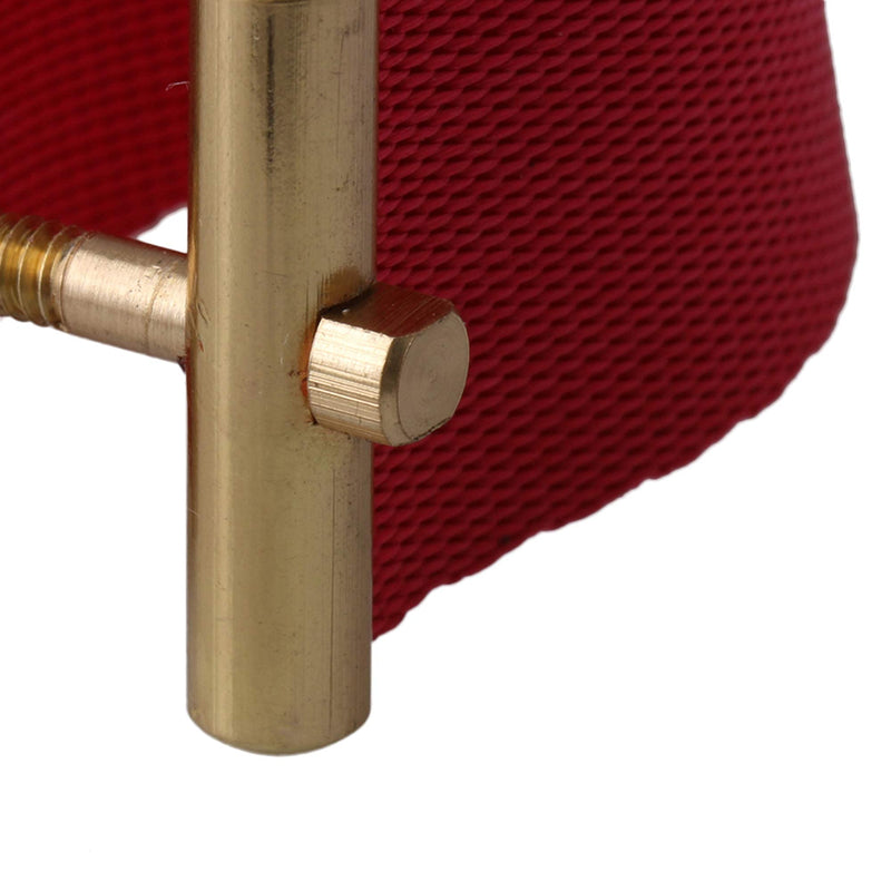 Yibuy Sax Ligature Fastener Clip for Tenor Alto Treble Saxophone Rubber Mouthpiece Red