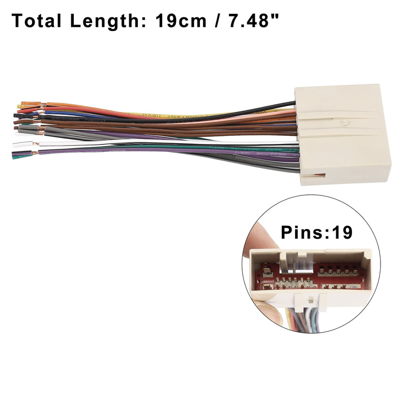 X AUTOHAUX 70-5520 Car Stereo CD Player Wiring Harness Wire Radio Adapter Install Plug for Ford Focus 2005-2007