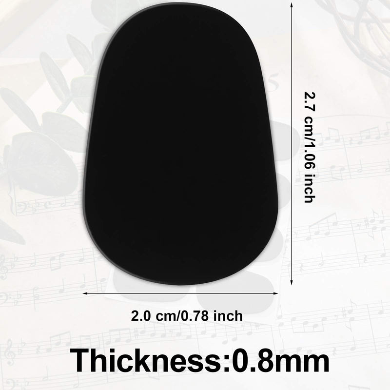 80 Pieces Saxophone and Clarinet Mouthpiece Cushion Sax Mouthpiece Patches Pads Cushions 0.8 mm Thick Rubber Strong Adhesive