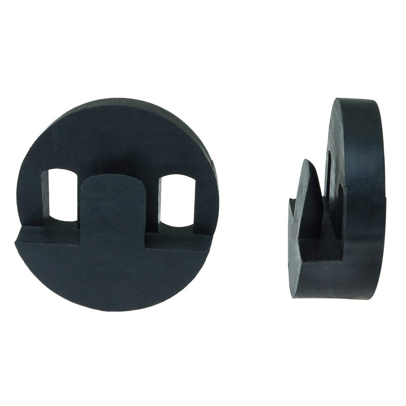 Longdex Cello Mute 2PCS Black Tourte Style Round Two Hole Cello Mute