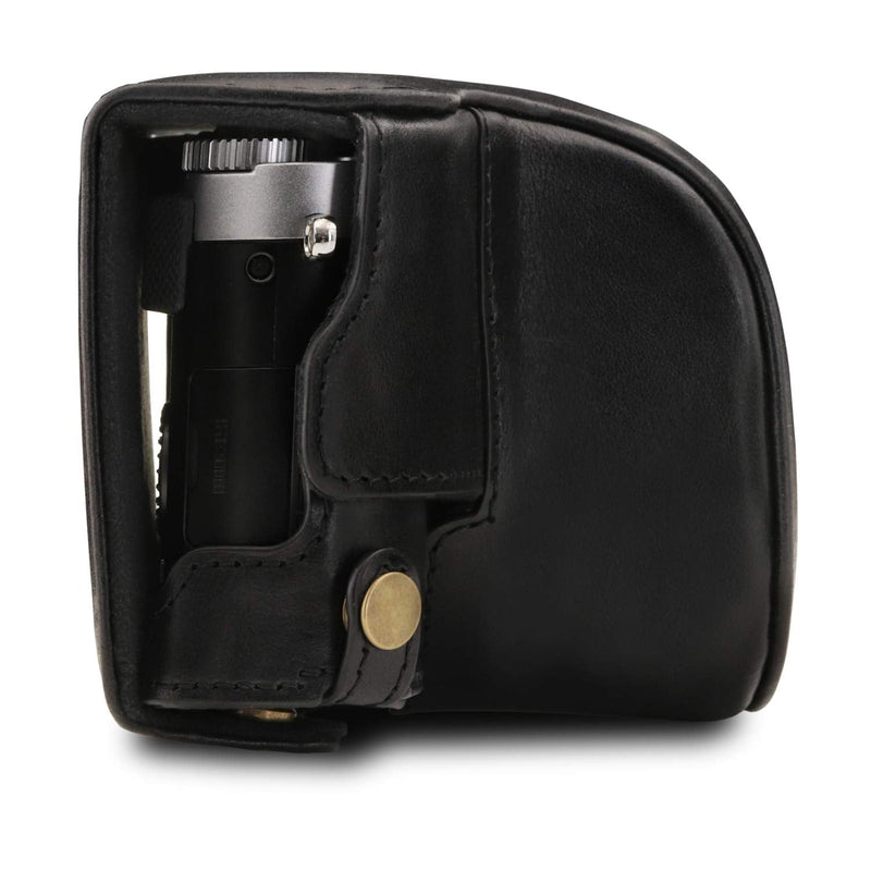 MegaGear Ever Ready Genuine Leather Camera Case Compatible with Leica D-Lux 7 Black