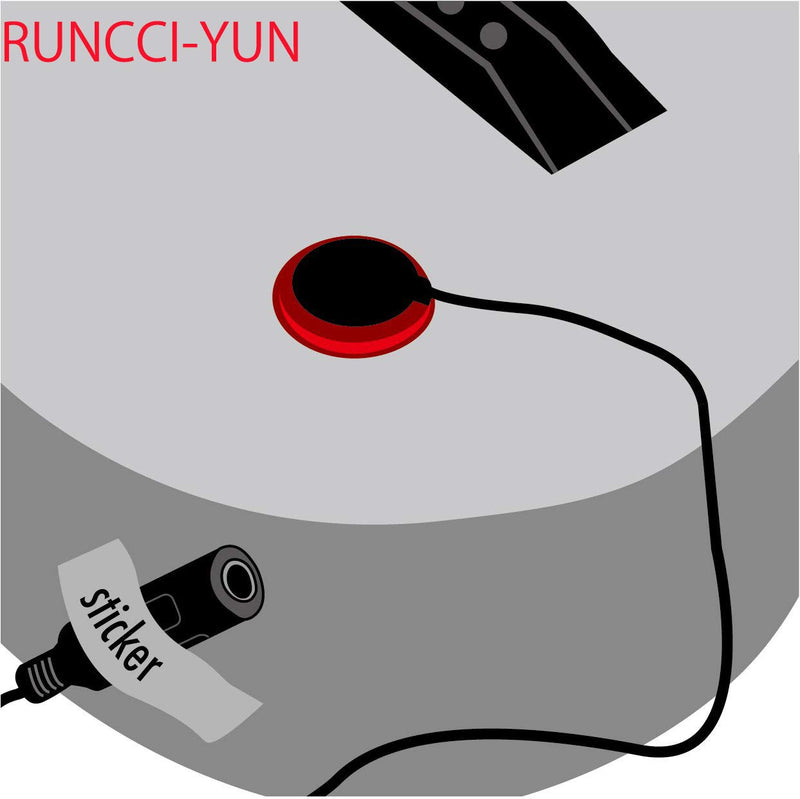 RUNCCI-YUN 2 Pcs Piezo Contact Microphone Mic, Guitar Microphone Pickup, for Guitar Violin Ukulele Cello Banjo Instruments Accessory