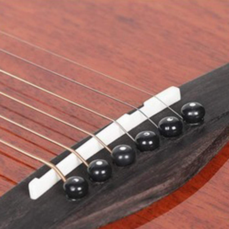 Acoustic Guitar Bone Bridge Saddle and Nut for 6 String Acoustic Guitar Real Cattle Bone Bridge Saddle Nut