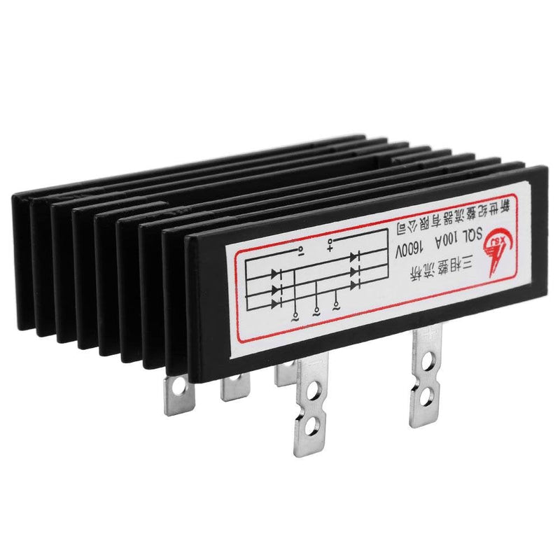 [AUSTRALIA] - SQL 100 amp 1600V 3 phase AC to DC High Power Rectifier Silicon Full Wave Diode Bridge Rectifier Module 5 Terminal with Heatsink 