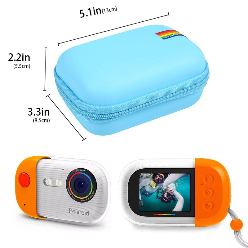 Leayjeen Underwater Camera Case Compatible with Polaroid Underwater Camera (Case Only) (Blue)