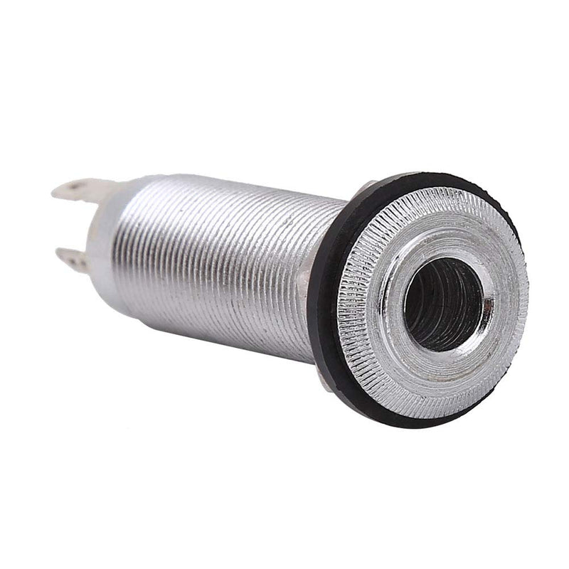 [AUSTRALIA] - Bnineteenteam Guitar Output Jack Plug Socket, Threaded Cylinder Guitar Socket Connector 1/4inch for Electric Guitar Bass sliver 