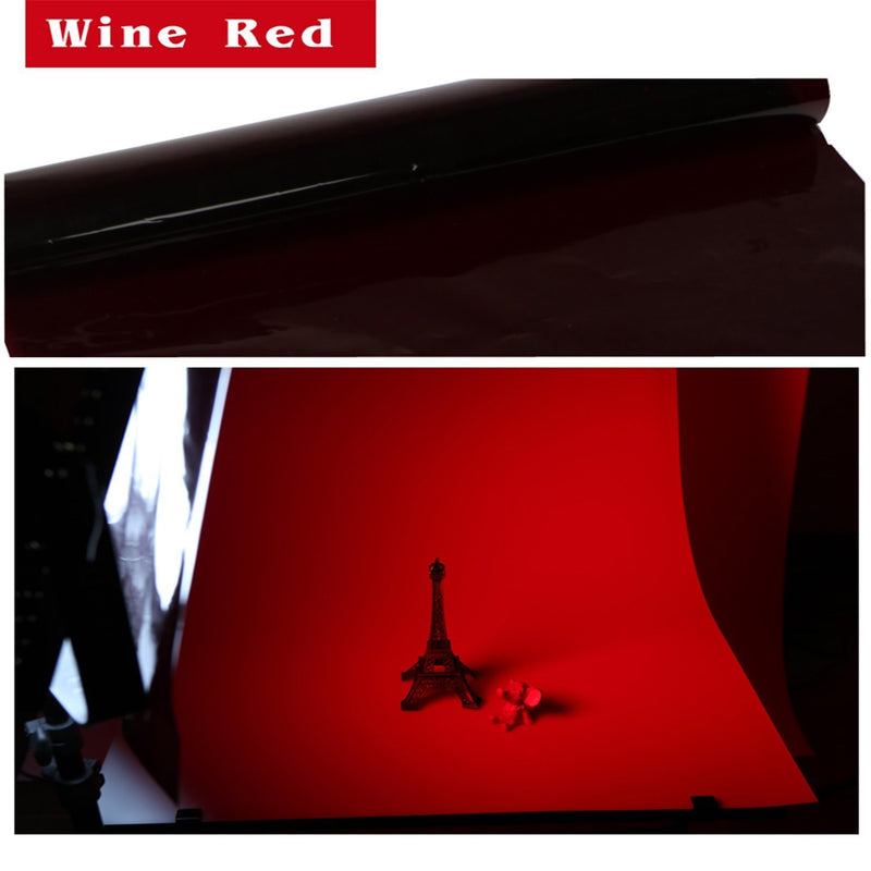 Meking 16x20 Inch Red Gels Color Filter Paper Correction Gel Lighting Filter for Photo Studio Light Red Head Light Strobe Flashlight - Light Wine Red