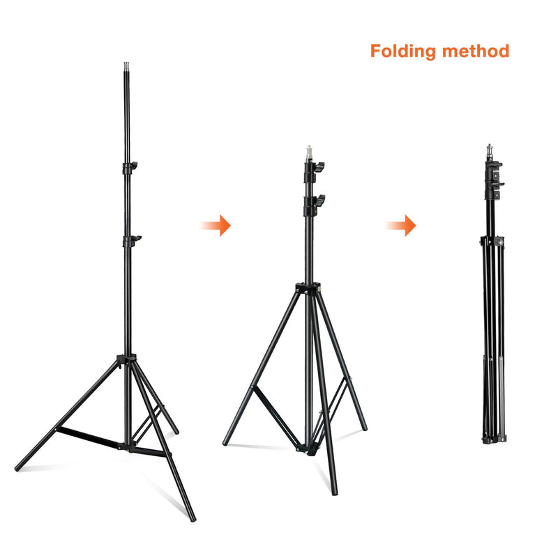 Limo Studio Photo Video Studio 86.5inch Light Stand Aluminum 3Legs Tight Locking System Light Stand for Photography Studio, AGG2899