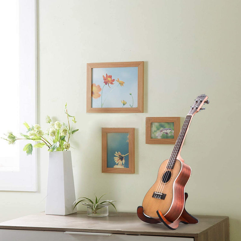 Luckyaa Ukulele Stand Wooden Stand/Holder for Violin, Banjo,Mandolins Folding Portable