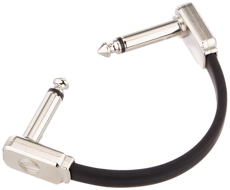 [AUSTRALIA] - Ernie Ball Flat Ribbon Patch Cable, 3in, Black (P06225) 3 inch 1-Pack 