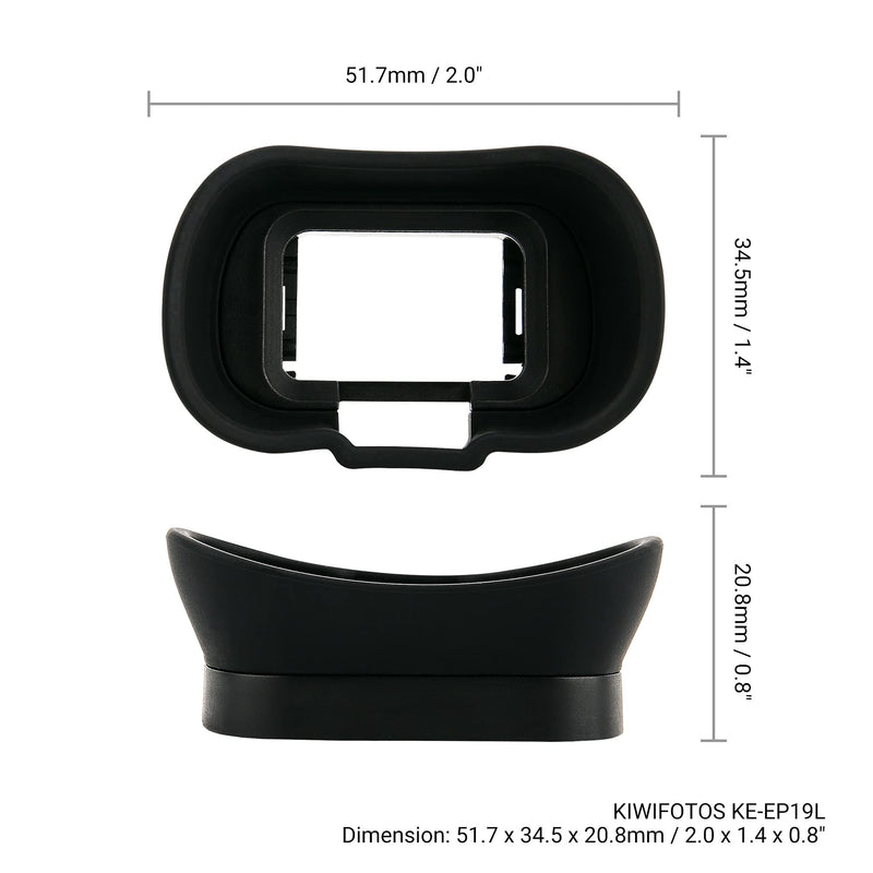 Kiwifotos Soft Long FDA-EP19 Viewfinder Eyecup Eye Cup Eyepiece for Sony A7IV A7 IV A7M4 A7S III A7SIII A7S3 A1 Alpha 1 Camera Sony FDA-EP19 Replacement