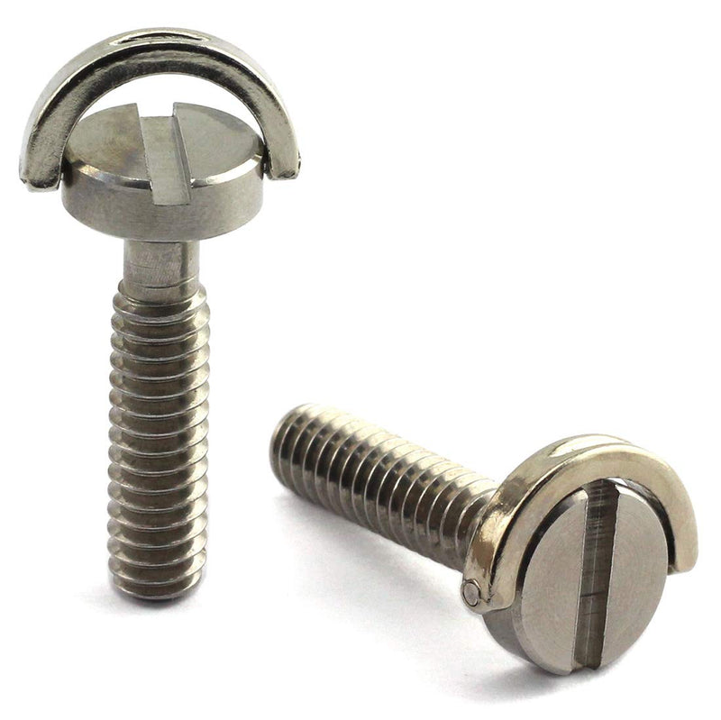 [AUSTRALIA] - HJ Garden 2pcs 1/4-20 Thread D-Ring Stainless Steel Camera Fixing Screws for Camera Tripod Monopod QR Plate,D Shaft Quick Release Plate Mounting Screw 30mm Length 1/4"-20x30mm 
