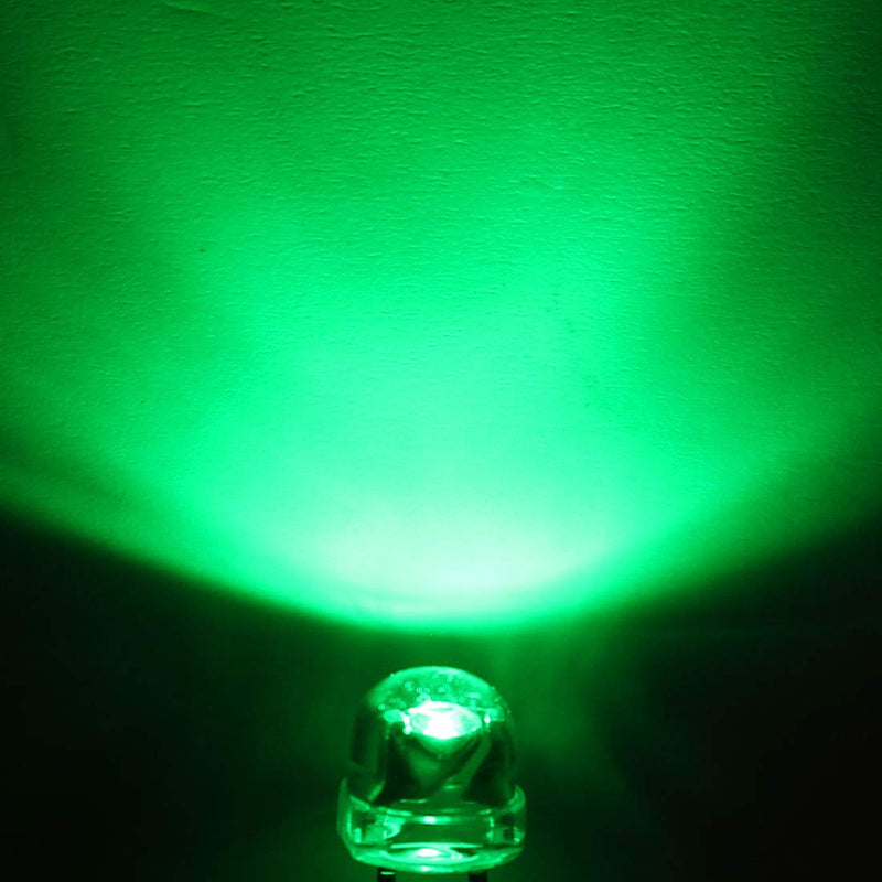 uxcell 1000pcs 5 Colors x 200 pcs 5mm Red Green Blue Yellow White LED Diode Light Clear Straw Hat 20mA Lighting Bulb Lamp Electronic Component Emitting Diode