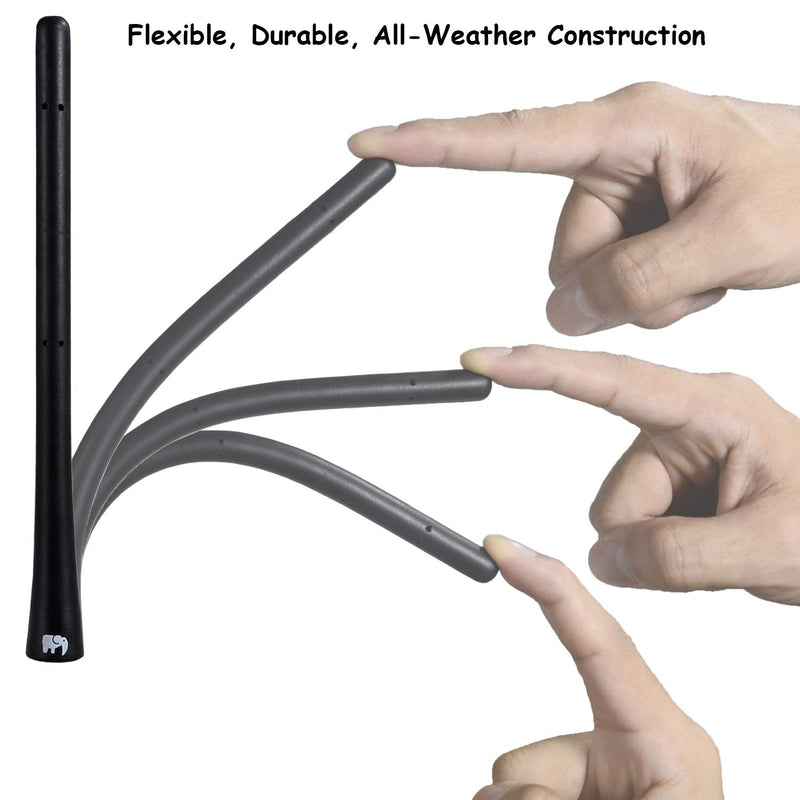 ONE250 7" inch Flexible Rubber Copper Core Antenna for Nissan - Frontier (1998-2021), Titan (2004-2021), Rogue (2008-2021), Pathfinder (2013-2019) - Designed for Optimized FM/AM Reception