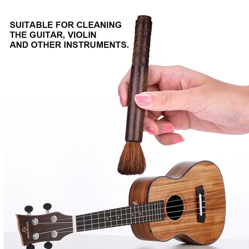 Vbestlife Solid Wood Guitar String Cleaning Brush Guitar Repair Maintenance Cleaning Tools Wooden String Cleaner Guitar String Ebony
