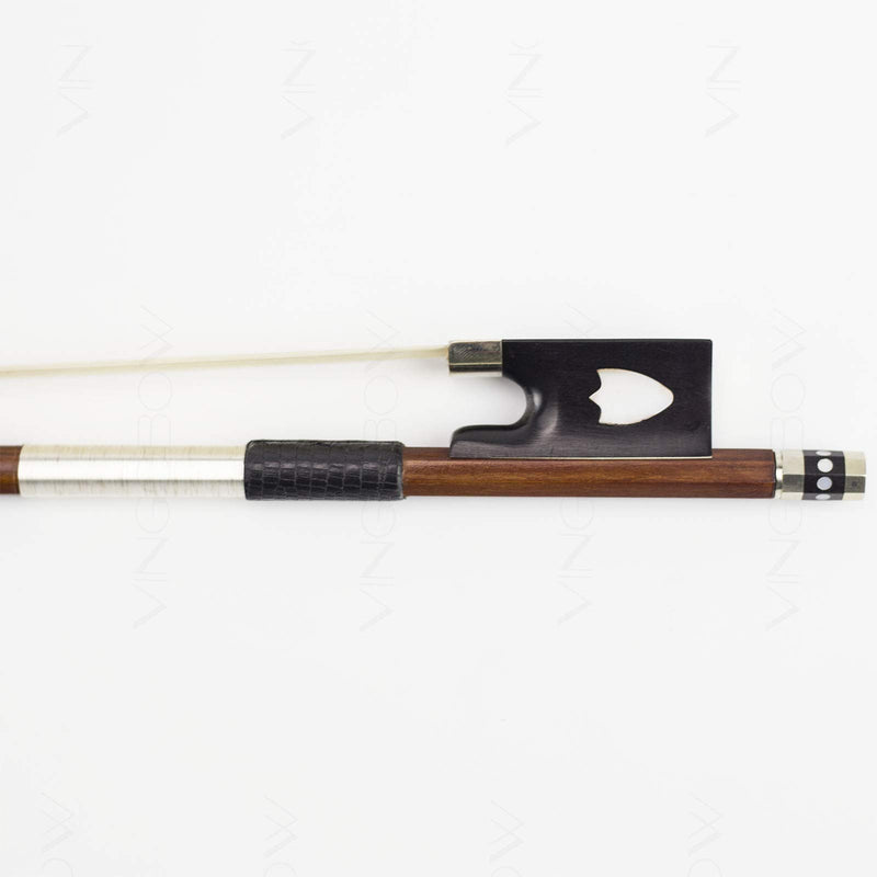 Pernambuco Stick Violin Bow 4/4 Size VINGOBOW 430V Concert Level Shield Pattern Eyes Ebony Frog Well Balanced Warm Sweet Sound Quality Natural Horse Hair Hard Stick Full 4 4