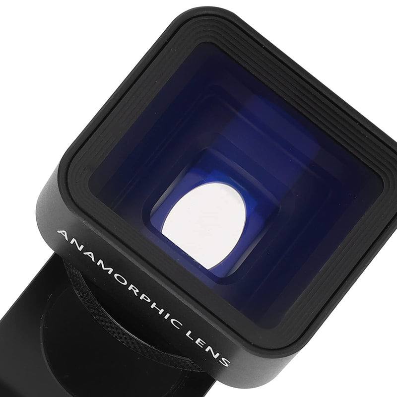 Mobile Anamorphic Lens,1.33X Mobile Phone Wide Screen Deformation Filmmaking Lens,for Smartphones,Easy to Install