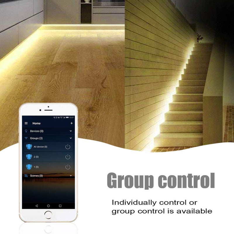 [AUSTRALIA] - Sumaote Single Color LED Strip Lights WiFi Controller, Compatible with Android iOS Works for 5050 3528 LED Light Strips, 5V-28V, Voice Control, Dimmable, Timing Function 