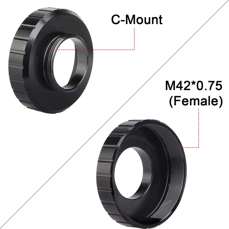 SVBONY SV163 T2 Adapter T Mount to C Mount Male Thread Adapter Camera Adapter for Telescope