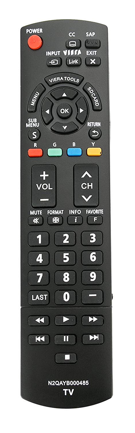 Smartby Panasonic N2QAYB000485 Remote Control for Panasonic Plasma LCD TVs TC-32LX24 TC-42LD24 TC-42LS24 TC-42PX24 TC-50PS24 TC-50PX24 TC-58PS24 TC-65PS24 TC-L22X2 TC-L32C22 TC-L32U22