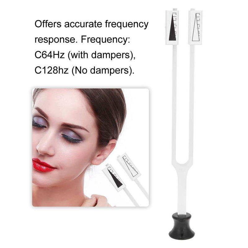Brrnoo Tuning Fork, C64Hz and C128hz aluminum alloy adjustable Medical Tuning Fork Instruments Tuning Vibration Health DiagnosticTherapy Tool
