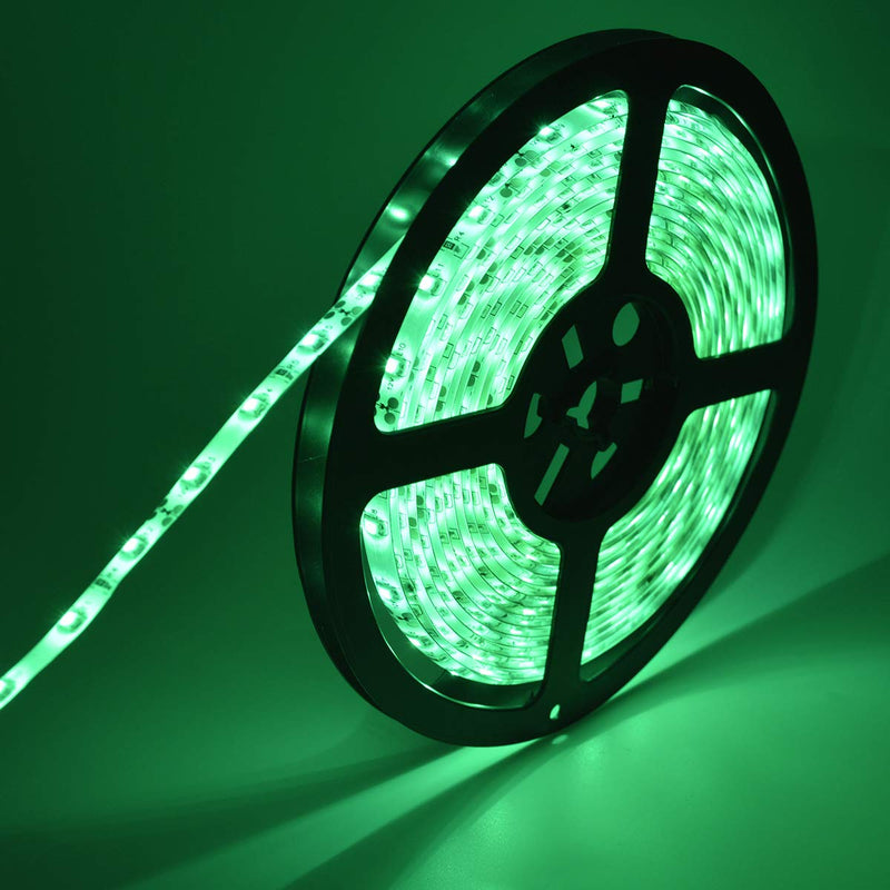 [AUSTRALIA] - DealLED LED Strip Tape Light Kit with 12V Power Supply, for Under Cabinet, Kitchen, Household, Garden, Patio Accent Lighting, SMD3528 300LEDs Waterproof IP65 Glue Sealled (Green) 