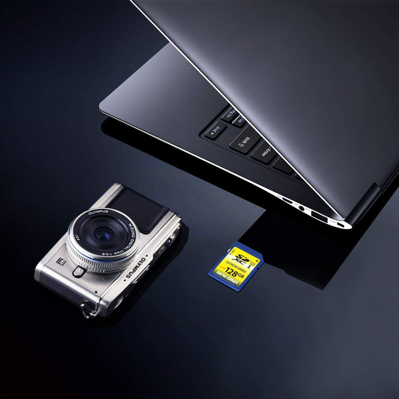 Micro Center 128GB Class 10 SDXC Flash Memory Card Full Size SD Card USH-I U1 Trail Camera Memory Card