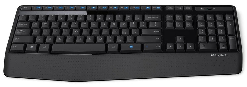 Keyboard Cover for Logitech MK345 Keyboard, Logitech MK345 Wireless Keyboard Skin Protector - Black