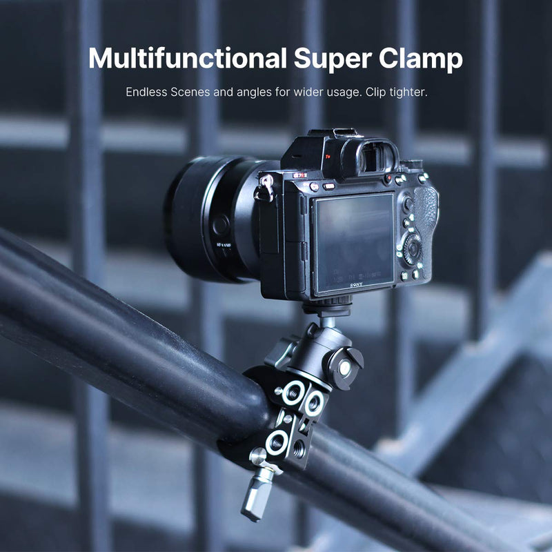 UURig R060 Super Clamp for Monitor/LED Lights/Flash/Microphone, Versatile C Clamp Strong Camera Clamp Endless Using Scenes with Photographic Professional Accessories R060 Camera Clamp