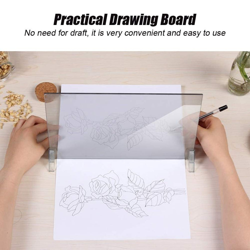 [AUSTRALIA] - Sketch Wizard Optical Drawing Board,LED Light Stencil Board Light Box Tracing Drawing Board Sketch Mirror Reflection Phone Dimming,Waterproof Drawing Board 