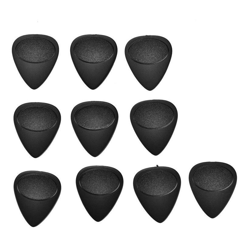 Guitar Finger Protectors,15 Silica Gel Fingertip Protector (White) + 10 Finger Pick (Black) + Plastic Box Guitar Finger Picks Acoustic Guitar Training Practicing Tools