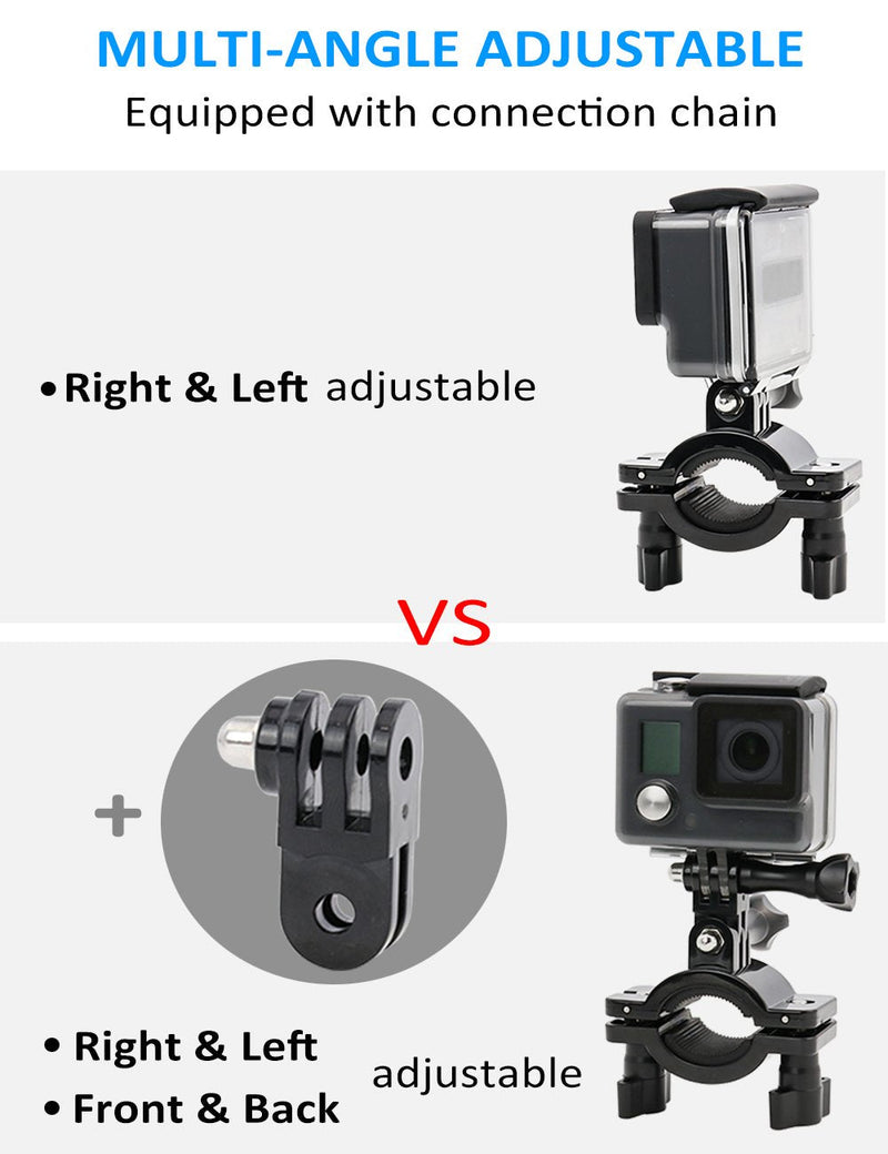 Kolasels Pipe clamp Mount, Bike Handlebar Camera Mount for GoPro Hero 9/8/7/6/5/4/3+/3/2/1