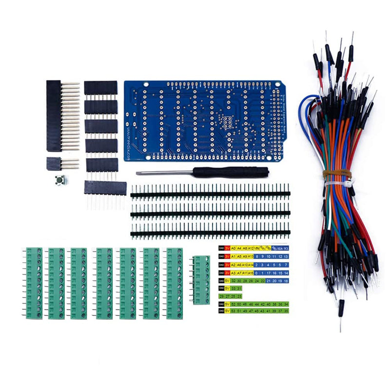 Treedix Screw Terminal Block Breakout Moduleor for Arduino MEGA-2560 R3