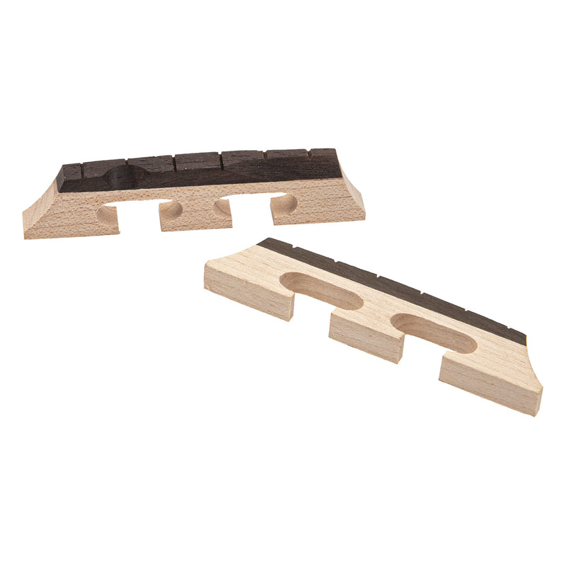 2Pcs Yootones Rosewood Banjo 3-Legged Bridge Compatible with 6 String Banjo Bridge Part