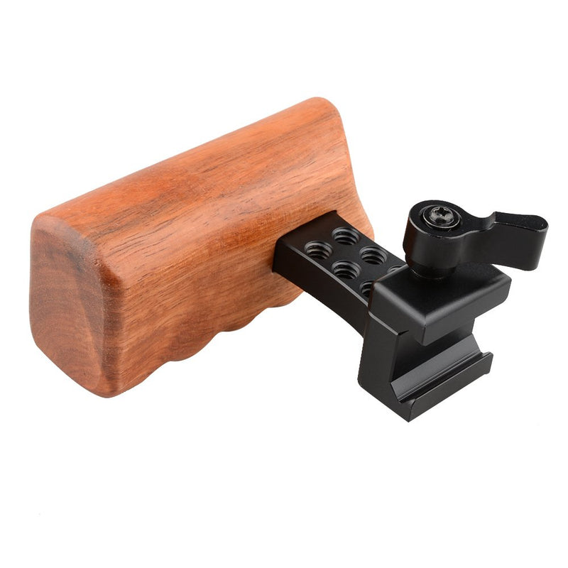 CAMVATE DSLR Wood Wooden NATO Handle Grip (Left Hand) Left hand