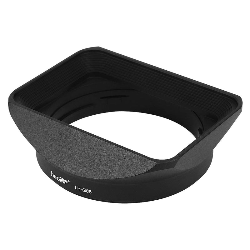 Haoge LH-G65 Bayonet Square Metal Lens Hood Shade with Cap for Fujifilm Fuji Fujinon GF 63mm F2.8 R WR and GF 45mm F2.8 R WR Lens on GFX100 GFX50S GFX50R