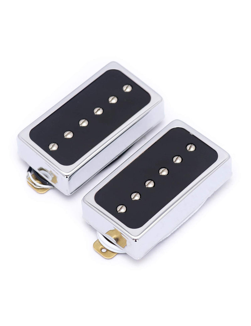 Metallor Humbucker Pickups Bridge and Neck Set for Les Paul P90 Style Electric Guitar. (CR)