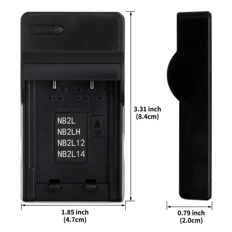 NB-2L USB Charger for Canon EOS 350D 400D Optura 30 40 50 500 PowerShot G7 G9 S40 S45 S50 S60 S70 S80 ZR100 ZR200 ZR500 ZR800 ZR830 ZR900 ZR960 MV800 MV830i MV960 Camera and More