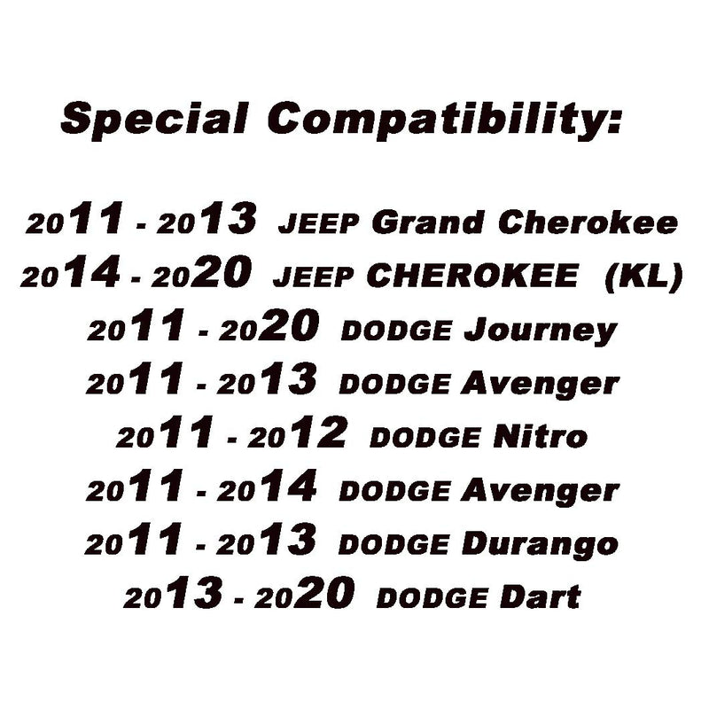 8 in Roof Radio Antenna Mast Compatible with Jeep Grand Cherokee,Cherokee, Fits Dodge Journey,Avenger,Durango,Dart 2011-2020 for 5091100-AA,5064688AB Durable Flexible Rubber Replacement Antenna