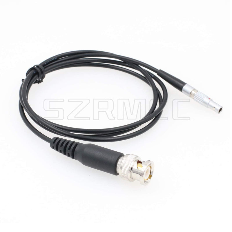 SZRMCC BNC Male to 00B 4 Pin Male SYNC Time Code Input Cable for Red Epic Scarlet DSMC2 Camera (Black Cable) Black Cable